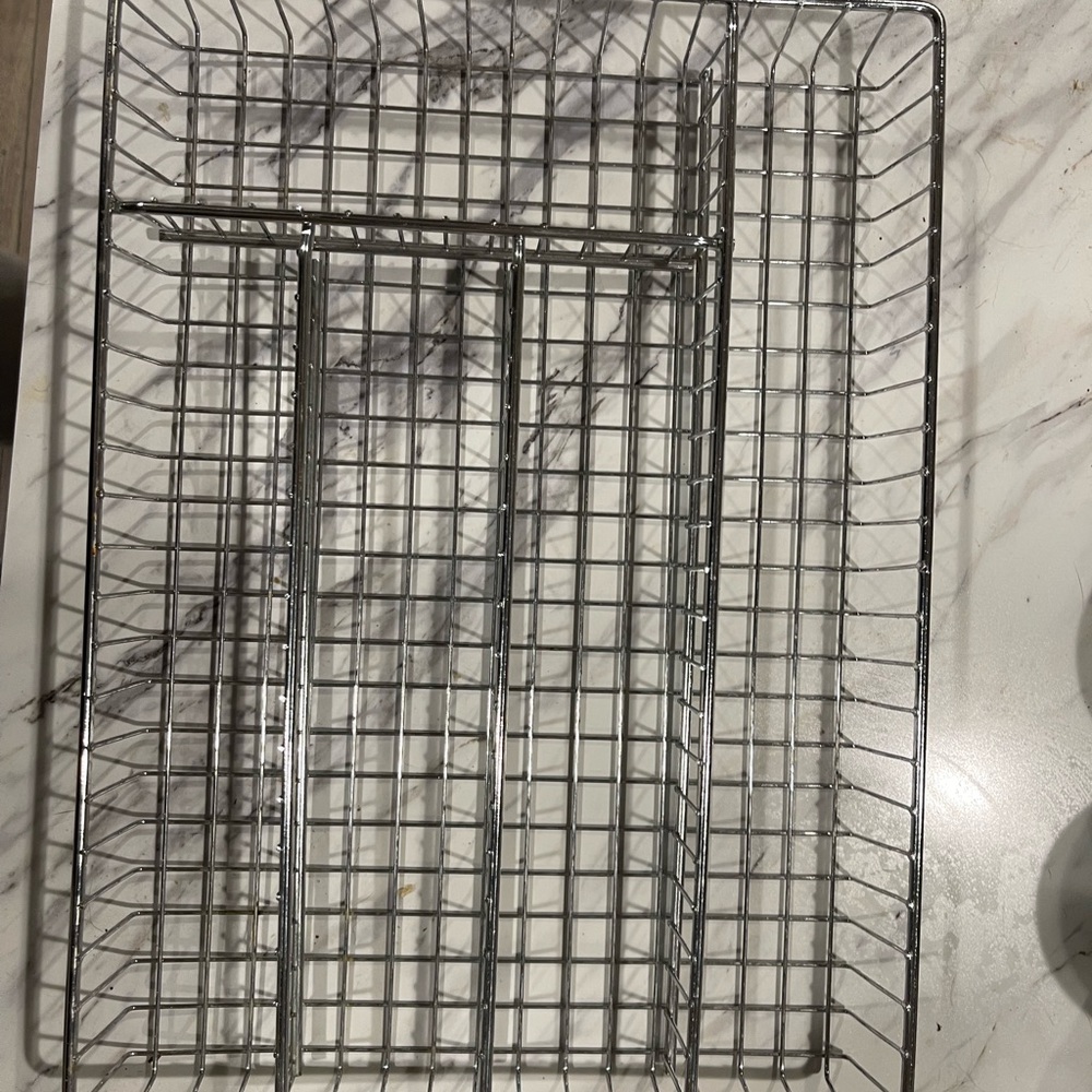 Source Unknown Silver Wire Dish Rack